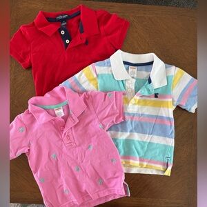 3 Toddler Polo Shirts EUC